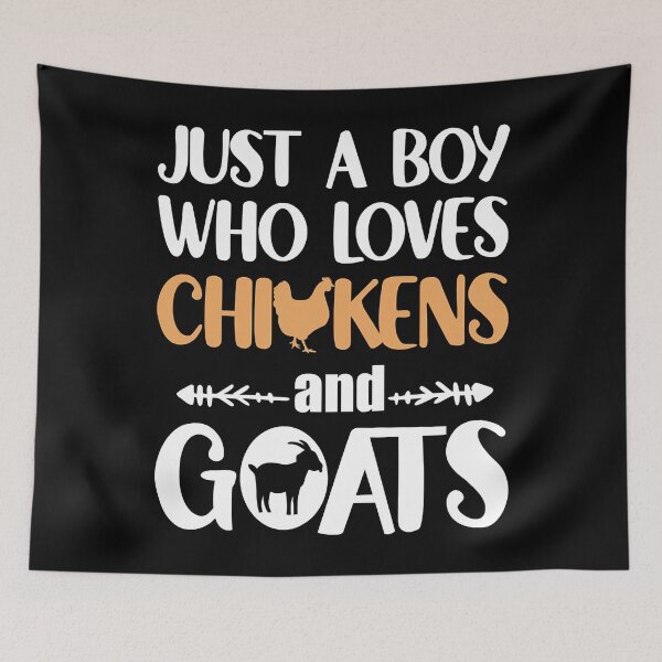 Item preview, Just A Boy Who Loves Chickens And Goats designed and sold by levintere.