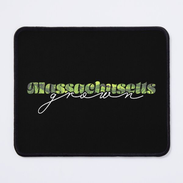 Item preview, Massachusetts Grown Weed Leaves Text - Marijuana/Pot/420/Cannabis for Stoners and Smokers designed and sold by SteamParliament.