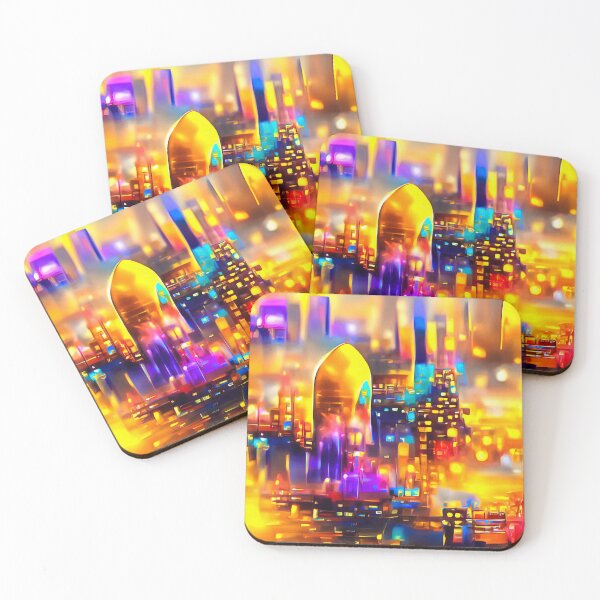 Item preview, City Lights 24 Golden Glow designed and sold by mhfoto.