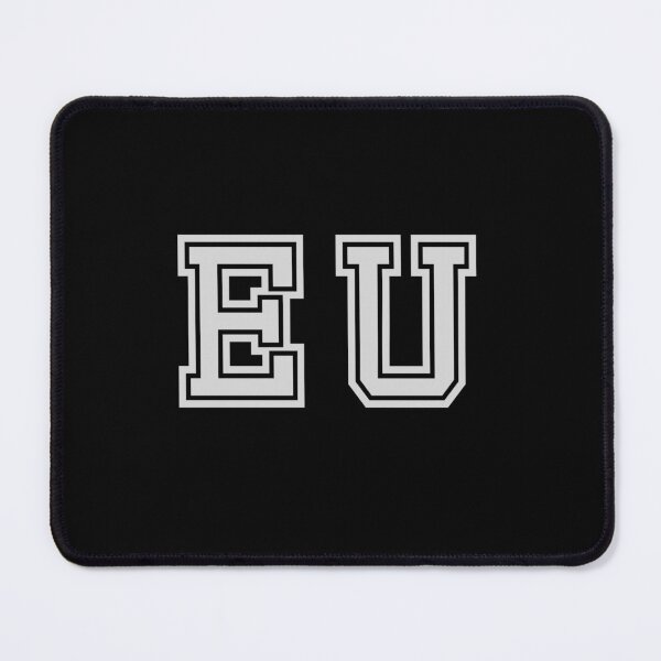 Item preview, E.U. Varsity Initials | Varsity Letters | Black And White | Personalised Gifts designed and sold by Avo And Sriracha.