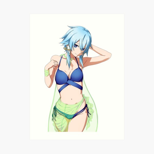 Hot Sinon Asada Shino Bikini Lewd Sword Art Online SAO Hentai Art Print By Hentaigirls