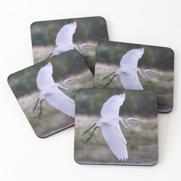 Item preview, Great egret on the wing.  designed and sold by DaveBassett.