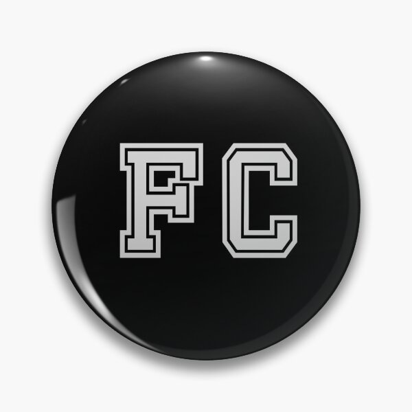 Artikelvorschau, F.C. Varsity Initialen | Varsity Buchstaben | Schwarz und Weiß | Personalisierte Geschenke entworfen und verkauft von Avo And Sriracha.