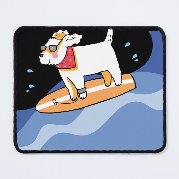 Item preview, Dog on surfboard designed and sold by arianpink.