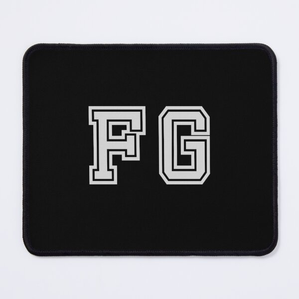 Item preview, F.G. Varsity Initials | Varsity Letters | Black And White | Personalised Gifts designed and sold by Avo And Sriracha.