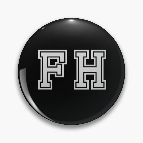 Item preview, F.H. Varsity Initials | Varsity Letters | Black And White | Personalised Gifts designed and sold by Avo And Sriracha.
