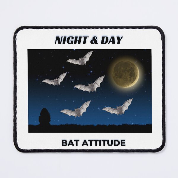 Item preview, Bats Red Moon Day and Night - No. 3 designed and sold by Henk GoGo T-Shirts ⭐️⭐️⭐️⭐️⭐️.