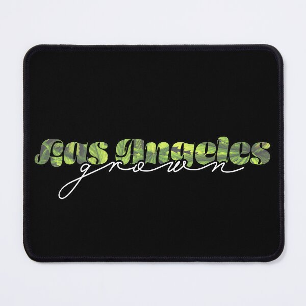 Item preview, Las Angeles Grown Weed Leaves Text - Marijuana/Pot/420/Cannabis for Stoners and Smokers designed and sold by SteamParliament.
