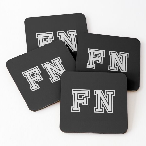 Item preview, F.N. Varsity Initials | Varsity Letters | Black And White | Personalised Gifts designed and sold by Avo And Sriracha.