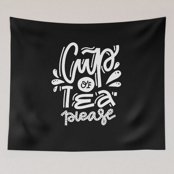 Item preview, Vintage Cup of Tea Please Stylish Typography  designed and sold by garniturex.