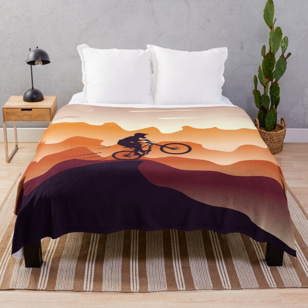 Item preview, Mountain biker leaping off a mountain designed and sold by Gerald Waters.