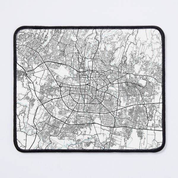 Item preview, Bandung City Map of West Java, Indonesia - Circle designed and sold by deMAP.