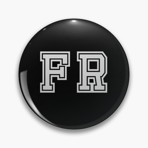 Item preview, F.R. Varsity Initials | Varsity Letters | Black And White | Personalised Gifts designed and sold by Avo And Sriracha.