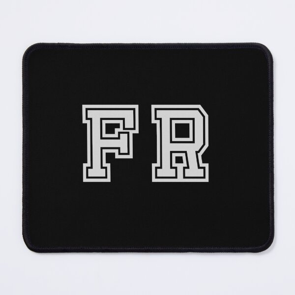 Item preview, F.R. Varsity Initials | Varsity Letters | Black And White | Personalised Gifts designed and sold by Avo And Sriracha.