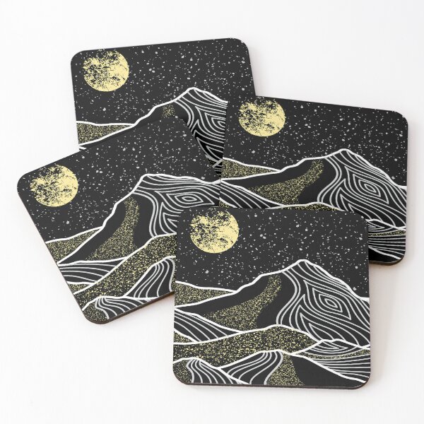 Item preview, Mountains with gold sand Art Essentials designed and sold by NotUrAverageART.