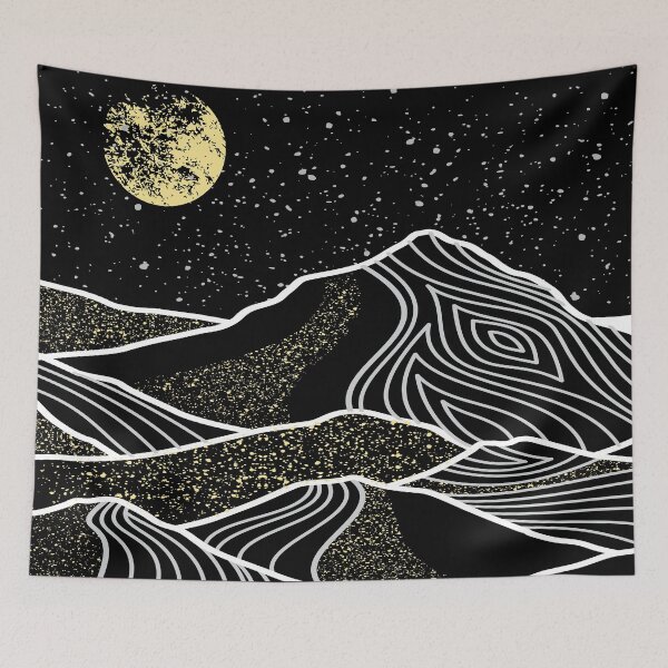 Item preview, Mountains with gold sand Art Essentials designed and sold by NotUrAverageART.
