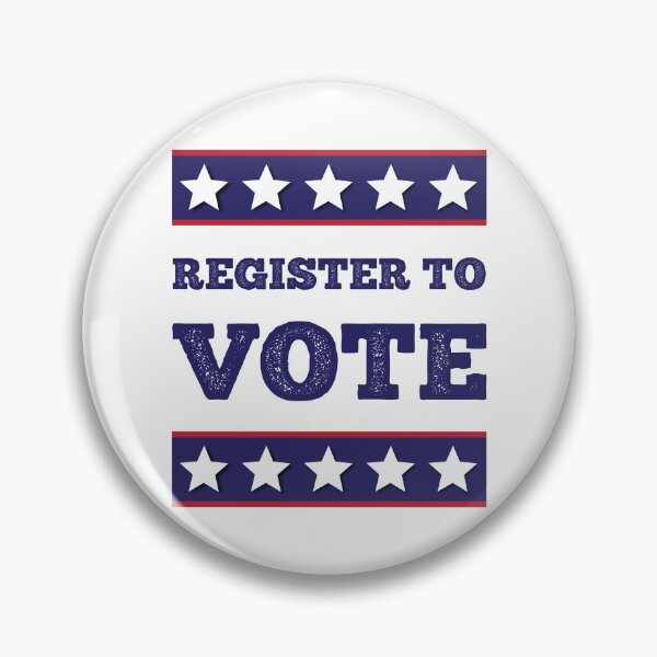 Item preview, Register Show Up Vote Blue Letters Essential T-Shirt designed and sold by Hamdiiii.