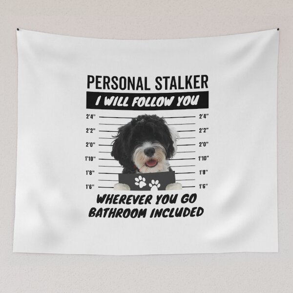 Item preview, Personal Stalker – Portuguese Water Dog designed and sold by More Cute Dogs.