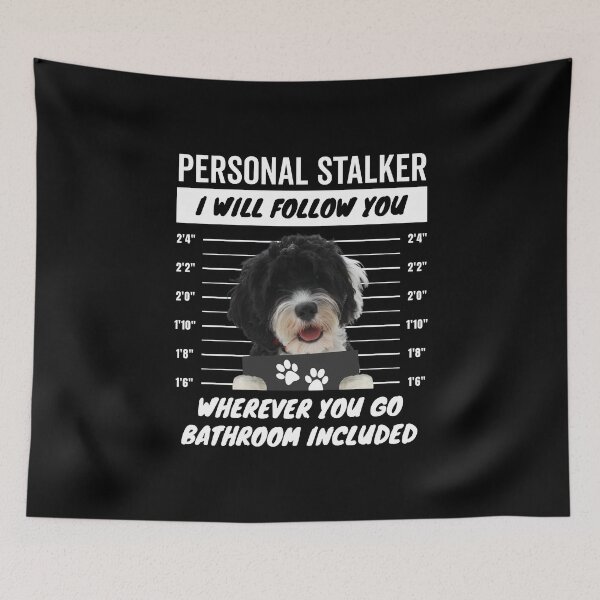 Item preview, Personal Stalker – Portuguese Water Dog designed and sold by More Cute Dogs.