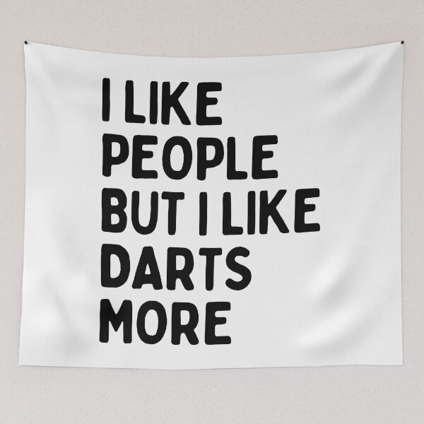 Item preview, I like people BUT I like darts more designed and sold by TheGreenGoat.