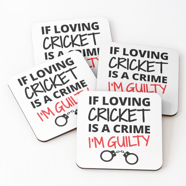 Item preview, If loving cricket is a crime. I'm guilty designed and sold by TheGreenGoat.
