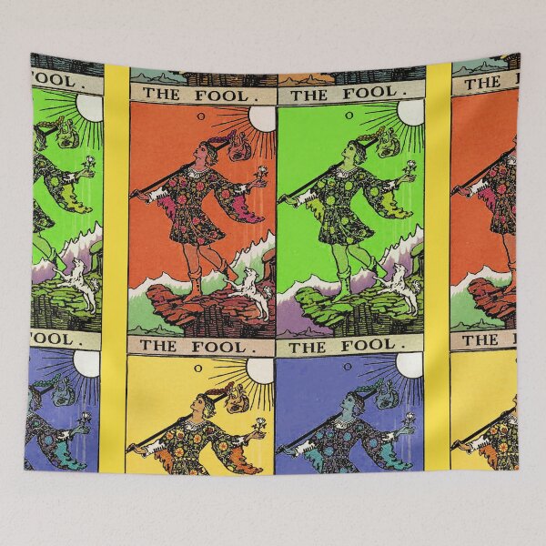 Item preview, TAROT: RIDER WAITE - THE FOOL (Warhol style) designed and sold by IOMAprints.