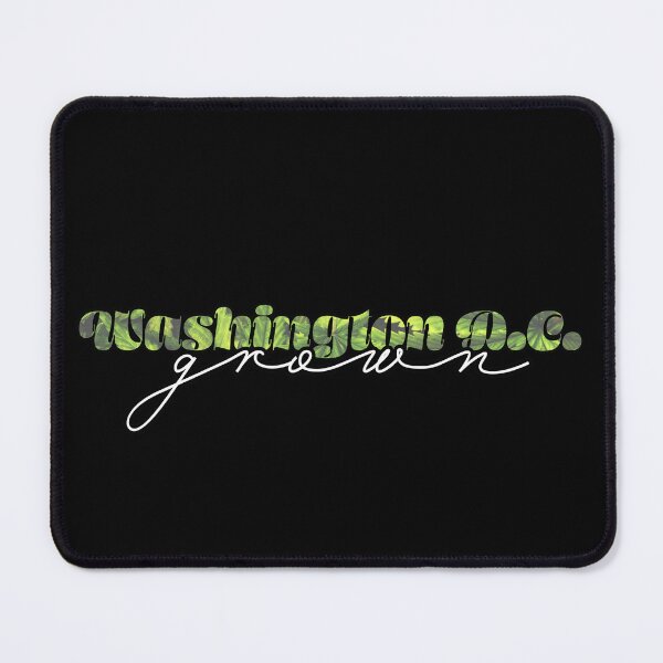 Item preview, Washington D.C. Grown Weed Leaves Text - Marijuana/Pot/420/Cannabis for Stoners and Smokers designed and sold by SteamParliament.