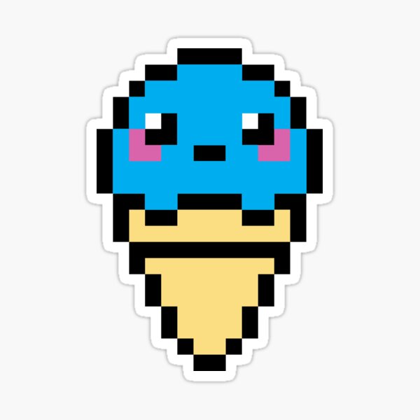 Pink Cute Kawaii Pixel Ice cream\