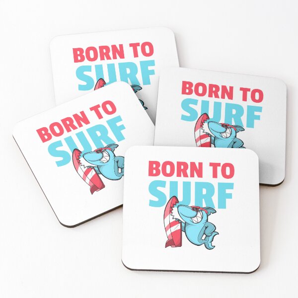 Item preview, Gifts For Women Born To Surf Shark With A Surfing Board Graphic For Fans designed and sold by ZenaBarton56.