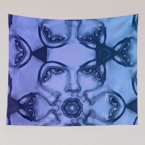 Item preview, A hundred eyes, blue to turquoise designed and sold by Zanimations.
