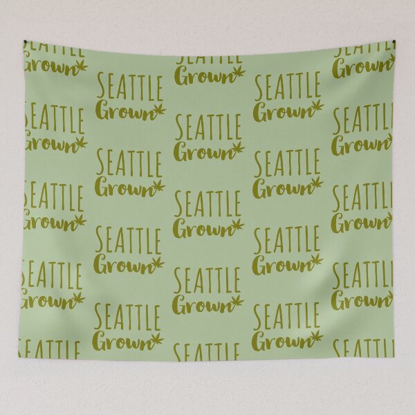 Item preview, Seattle Grown Weed Leaf - Marijuana/Pot/420/Cannabis for Stoners and Smokers designed and sold by SteamParliament.