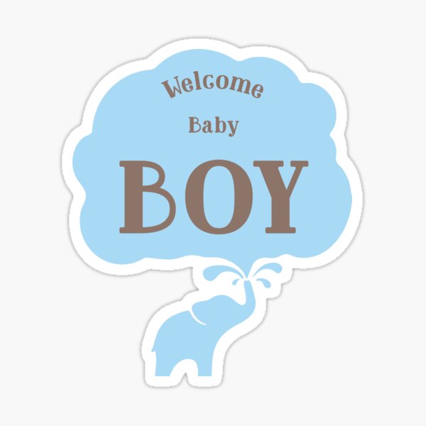 3D Welcome Baby Girl Stickers #9762 :: Baby Stickers