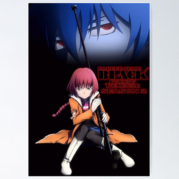 158402 Darker Than Black Supernatural psychology Anime Wall Print Poster