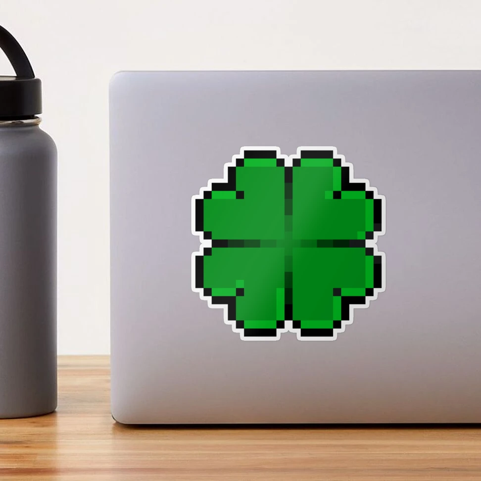 Lucky Pixel Four-Leaf Clover