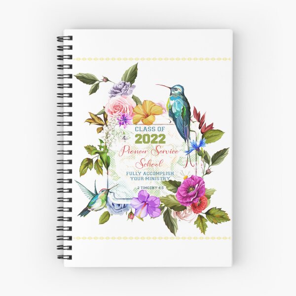 Aperçu de l'œuvre Pioneer Service School 2022 Cahier à spirale créée et vendue par crafts-gift.