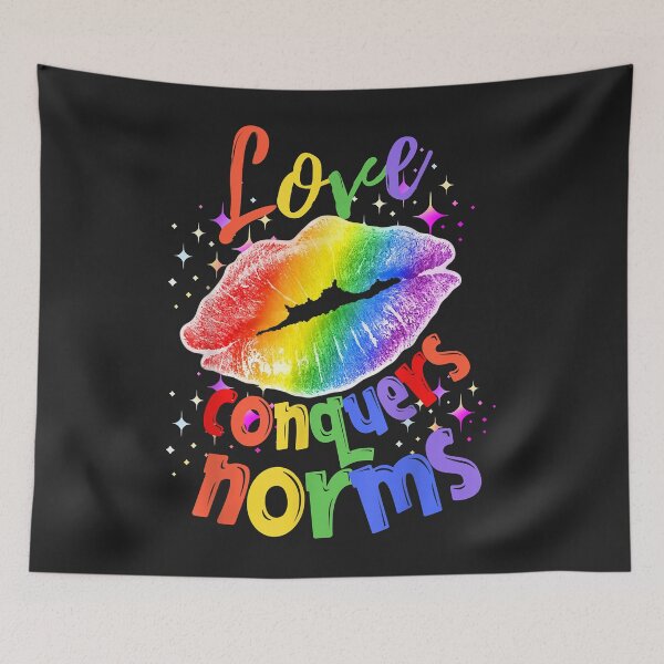 Item preview, Love Conquers Norms LGBT Pride Month designed and sold by PootinTuon.