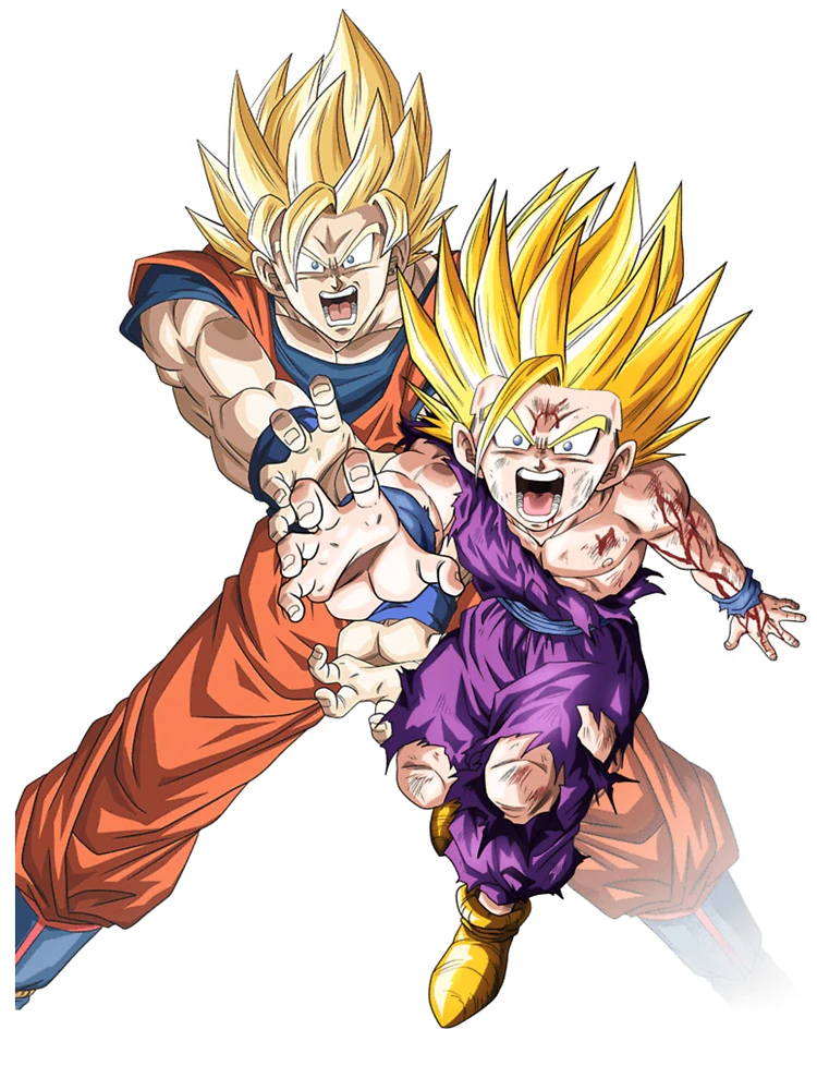 Gohan and Goku