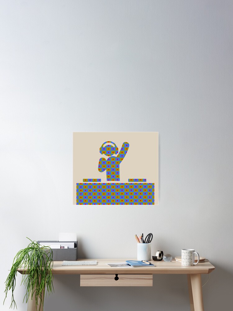 Aperçu 2 sur 3. Poster avec l'œuvre créée et vendue par DESIGNFLOWS.