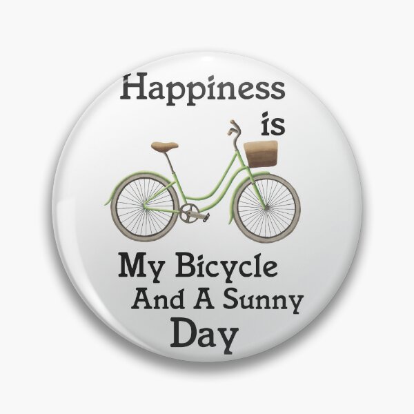 Item preview, Happiness is my bicycle and a sunny day designed and sold by della95.