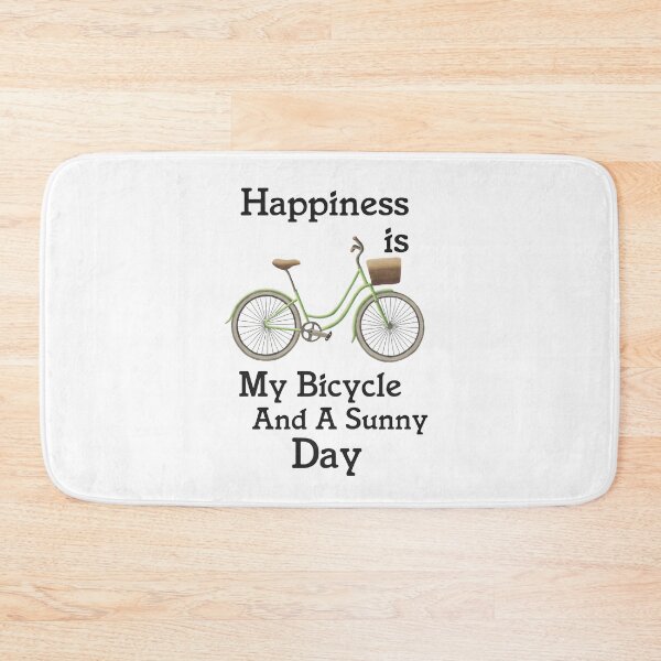 Item preview, Happiness is my bicycle and a sunny day designed and sold by della95.