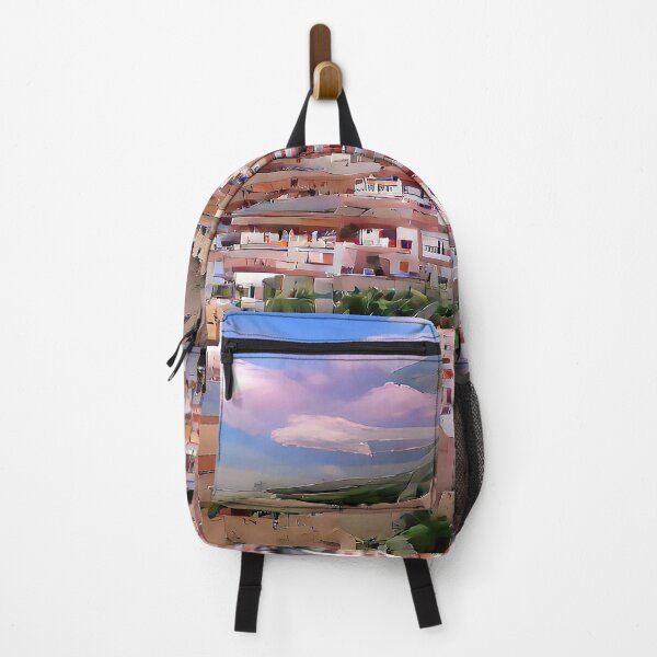 Item preview, Spanish town with mountain and white houses designed and sold by janesg.