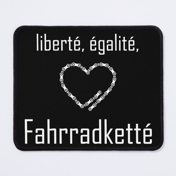 Item preview, liberté, egalité, bicycle chain - white designed and sold by Hans-Rollschuh.