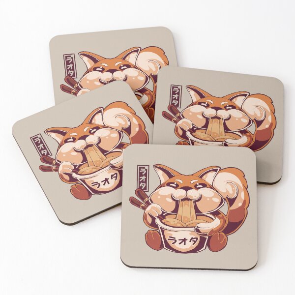 Item preview, Fox Eating Ramen designed and sold by nmcreationsshop.