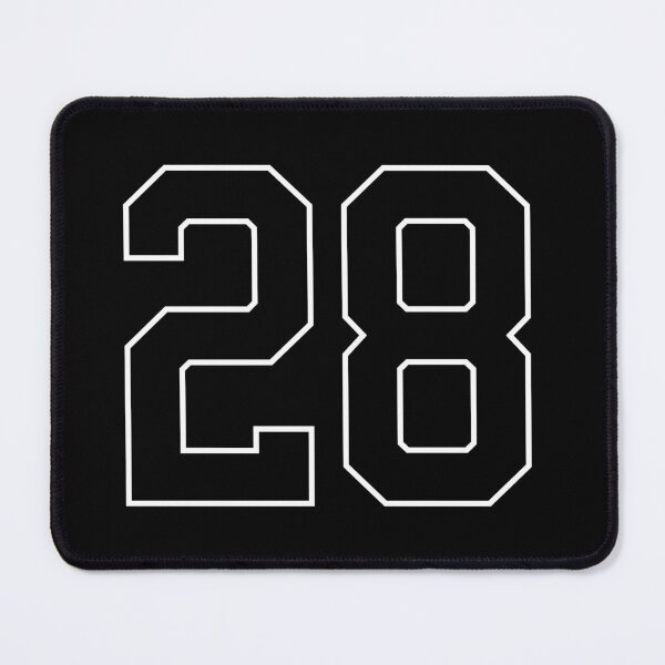 Item preview, Black Number 28 lucky sports jersey twenty eight designed and sold by HeavyStyle.