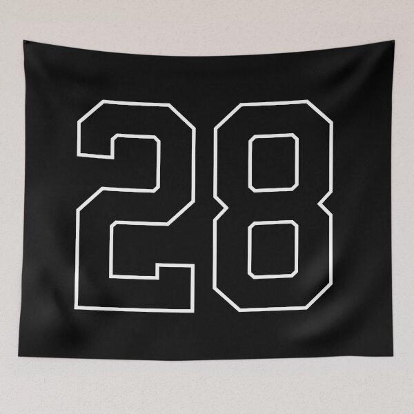 Item preview, Black Number 28 lucky sports jersey twenty eight designed and sold by HeavyStyle.