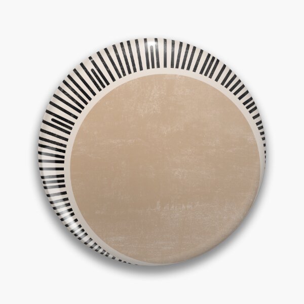 Item preview, Geometric Sun in Black and Beige designed and sold by ArticraftShop.