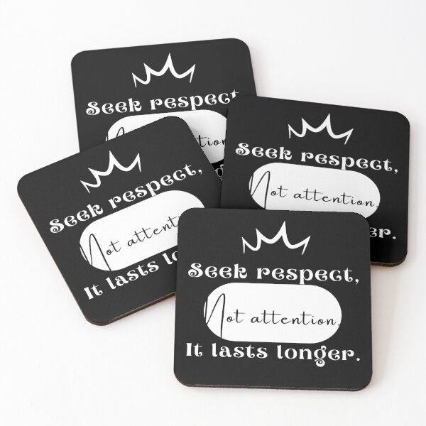 Item preview, Sarcastic Attention Seeker, seek attention not respect It lasts longer, attention seeker ,funny quote, black and white illustration. designed and sold by Coolclassy.