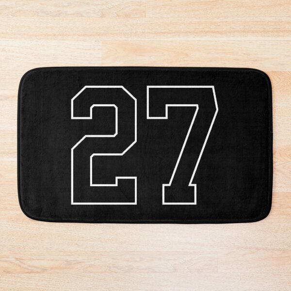 Item preview, Black Number 27 lucky sports jersey twenty seven designed and sold by HeavyStyle.