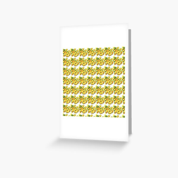 Yellow rose pattern Greeting Card
