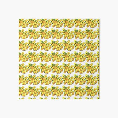 Yellow rose pattern Art Board Print